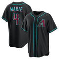 Arizona Diamondbacks #4 Ketel Marte Black MWATKINS Alternate Replica Jersey
