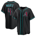 Arizona Diamondbacks #4 Ketel Marte Black MWATKINS Alternate Replica Jersey