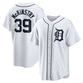 Detroit Tigers #39 Zach McKinstry White MWATKINS Home Replica Jersey