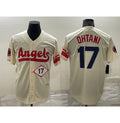Los Angeles Angels #17 Shohei Ohtani Number Cream MWATKINS 2022 City Connect Cool Base Stitched Jersey