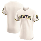 Milwaukee Brewers Cream MWATKINS Home Elite Jersey