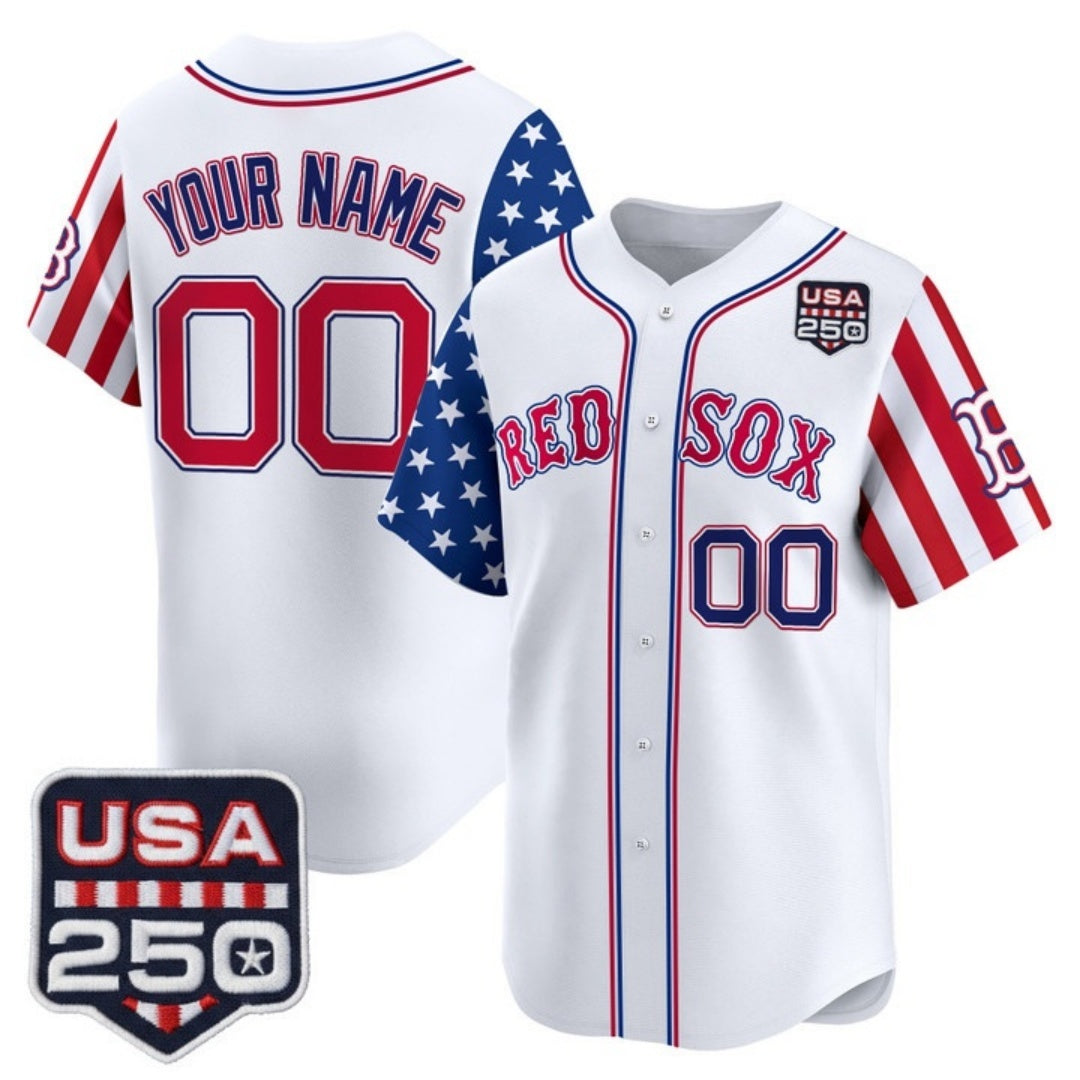 Custom Boston Red Sox America 250 Edition Vapor Premier Limited White MWATKINS Stitched Jerseys