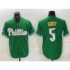 Philadelphia Phillies #5 Bryson Stott Green MWATKINS 2024 City Connect Stitched Jersey