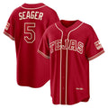 Texas Rangers #5 Corey Seager Red MWATKINS 2026 City Connect Stadium Jersey