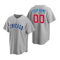 Custom Chicago Cubs Gray MWATKINS Stitched Cool Base Road Jersey