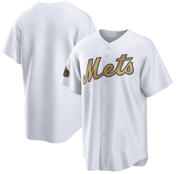 New York Mets Blank White MWATKINS 2022 All-Star Cool Base Stitched Jersey