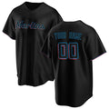 Custom Miami Marlins Black MWATKINS Alternate Replica Jersey