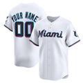 Custom Miami Marlins White MWATKINS Home Limited Jersey