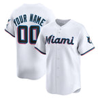 Custom Miami Marlins White MWATKINS Home Limited Jersey