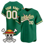 Custom Oakland Athletics x One Piece Green MWATKINS Vapor Premier Limited Jersey - Stitched