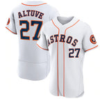 Houston Astros #27 Jose Altuve White MWATKINS 2022 World Series Flex Base Stitched Jersey