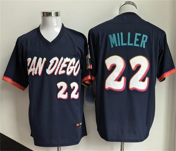 San Diego Padres #22 Mason Miller Obsidian MWATKINS 2026 City Connect Stadium Stitched Jersey
