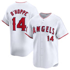 Los Angeles Angels #14 Logan O'Hoppe White MWATKINS Home Limited Stitched Jersey