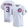 Chicago Cubs #3 Alex Bregman White MWATKINS 2026 Home Limited Stitched Jersey