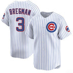 Chicago Cubs #3 Alex Bregman White MWATKINS 2026 Home Limited Stitched Jersey