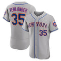 New York Mets #35 Justin Verlander Gray MWATKINS Flex Base Stitched Jersey