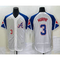 Atlanta Braves #3 Dale Murphy Number White MWATKINS 2023 City Connect Flex Base Stitched Jersey 2