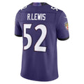 B.Ravens #52 Ray Lewis Purple MWATKINS Vapor F.U.S.E. Stitched Retired Limited Jersey