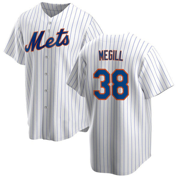 New York Mets #38 Tylor Megill White MWATKINS Cool Base Stitched Jersey