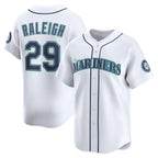 Seattle Mariners #29 Cal Raleigh White MWATKINS Home Limited Player Jersey