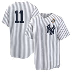 New York Yankees #11 Anthony Volpe White MWATKINS 2024 World Series Cool Base Stitched Jersey
