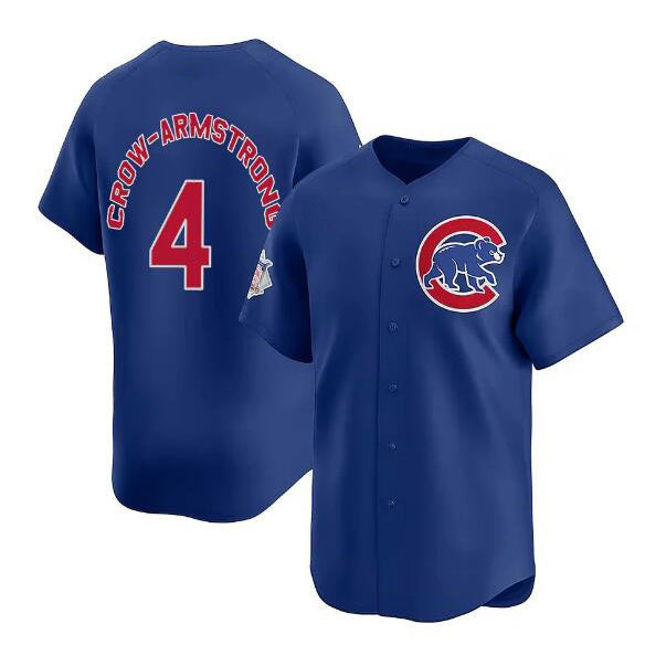 Chicago Cubs #4 Pete Crow-Armstrong Royal MWATKINS Limited Stitched Jersey