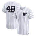 New York Yankees #48 Paul Goldschmidt White MWATKINS Home Elite Player Jersey