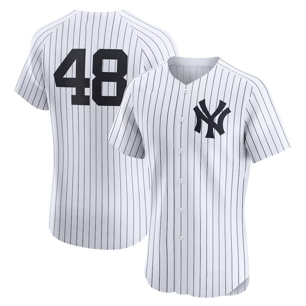 New York Yankees #48 Paul Goldschmidt White MWATKINS Home Elite Player Jersey