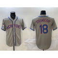 New York Mets #18 Darryl Strawberry Grey MWATKINS 2025 Spring Training Cool Base Stitched Jersey