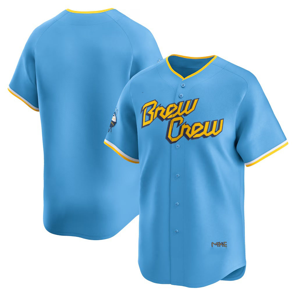 Milwaukee Brewers Light Blue MWATKINS City Connect Limited Jersey