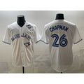 Toronto Blue Jays #26 Matt Chapman White MWATKINS 2025 World Series Home Cool Base Stitched Jersey
