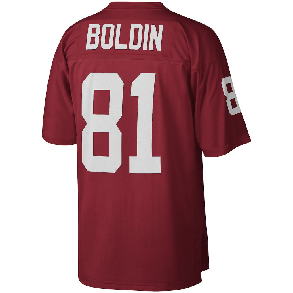 A.Cardinals #81 Anquan Boldin Mitchell & Ness Cardinal MWATKINS Legacy Replica Jersey