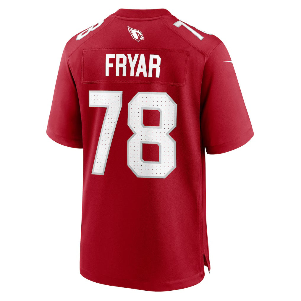 A.Cardinals #78 Josh Fryar Cardinal MWATKINS Team Game Jersey
