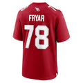 A.Cardinals #78 Josh Fryar Cardinal MWATKINS Team Game Jersey