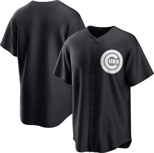 Chicago Cubs Blank Black MWATKINS Lights Out Limited Stitched Jersey