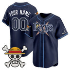 Custom Tampa Bay Rays x One Piece Navy MWATKINS Vapor Premier Limited Jersey - Stitched