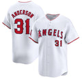 Los Angeles Angels #31 Tyler Anderson White MWATKINS Home Limited Stitched Jersey