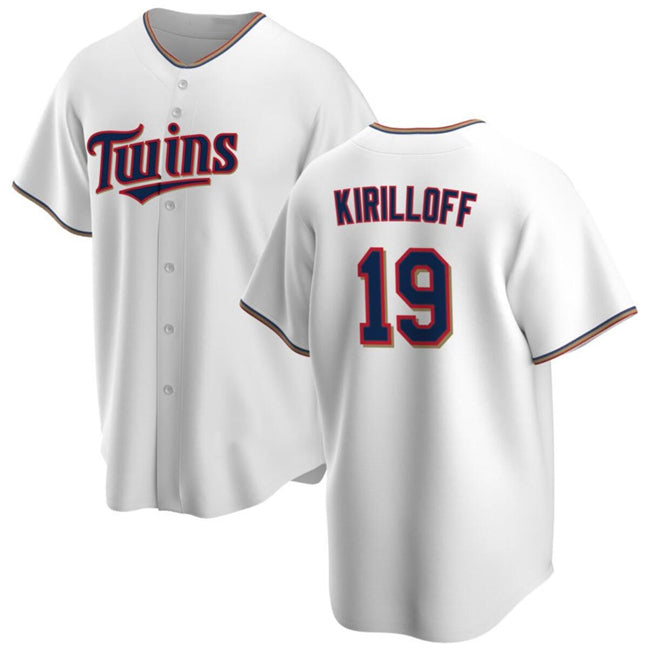 Minnesota Twins #19 Alex Kirilloff White MWATKINS Cool Base Stitched Jersey 2