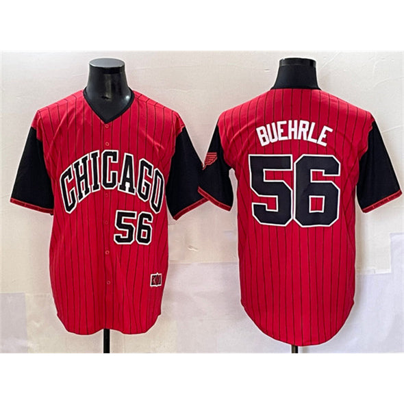 Chicago White Sox #56 Mark Buehrle Red Black MWATKINS 2025 City Connect Limited Stitched Jersey