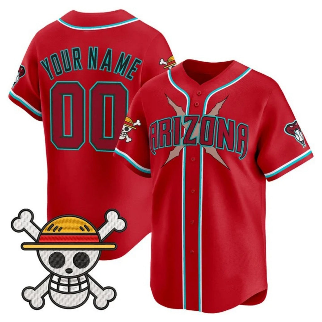 Custom Arizona Diamondbacks x One Piece Red MWATKINS Vapor Premier Limited Jersey - Stitched