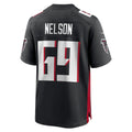A.Falcons #69 Jack Nelson Black MWATKINS Team Game Jersey