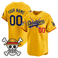 Custom Los Angeles Dodgers x One Piece Gold MWATKINS 2025 Vapor Premier Limited Jersey - Stitched