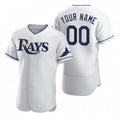 Custom Tampa Bay Rays White MWATKINS 2020 Stitched Flex Base Jersey