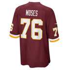 W.Football Team #76 Morgan Moses Burgundy MWATKINS Game Player Jersey