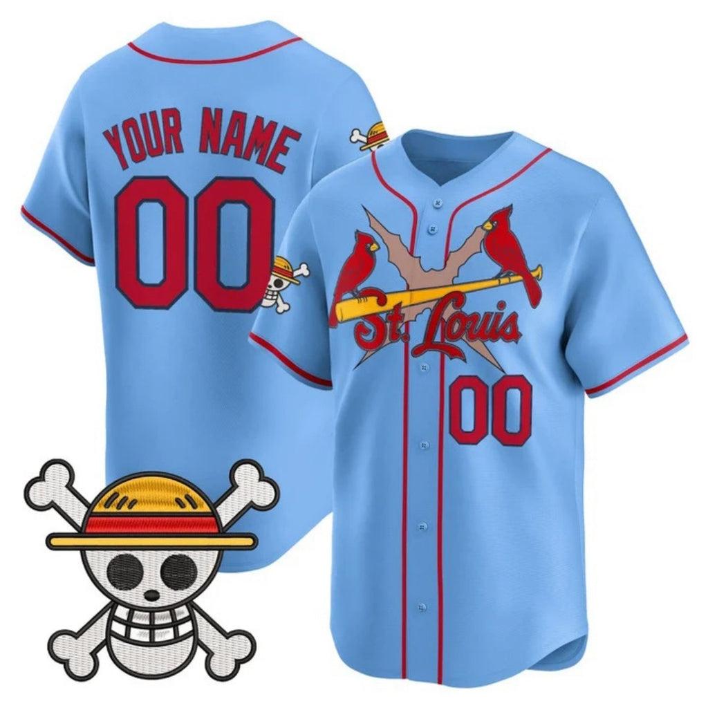 Custom St. Louis Cardinals x One Piece Blue MWATKINS Vapor Premier Limited Jersey - Stitched
