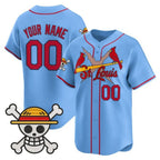 Custom St. Louis Cardinals x One Piece Blue MWATKINS Vapor Premier Limited Jersey - Stitched