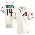 Arizona Diamondbacks #14 Gabriel Moreno Cream MWATKINS Home Limited Player Jersey