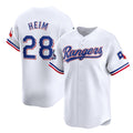 Texas Rangers #28 Jonah Heim White MWATKINS 2023 World Series Champions Stitched Jersey