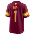 W.Commanders Number #1 Dad Burgundy MWATKINS Game Jersey
