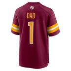 W.Commanders Number #1 Dad Burgundy MWATKINS Game Jersey